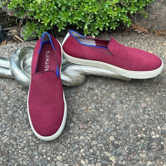 Rothy's Wine The Original Sneaker Slip on Shoes Size 9.5 - Picture 6 of 7
